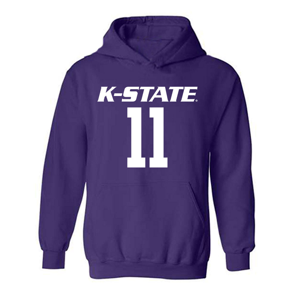 Kansas State - NCAA Men's Basketball : Brendan Hausen - Classic Shersey Hooded Sweatshirt