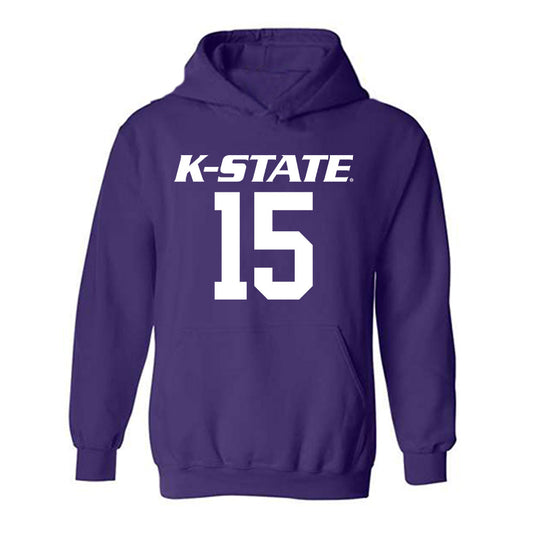 Kansas State - NCAA Men's Basketball : Taj Manning - Classic Shersey Hooded Sweatshirt