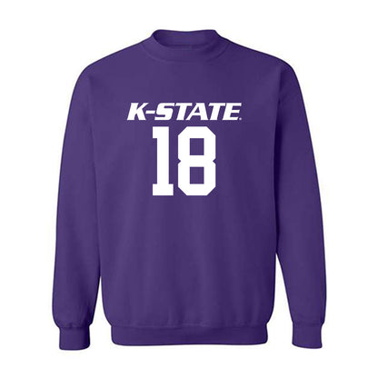 Kansas State - NCAA Baseball : Keegan O'Connor - Classic Shersey Crewneck Sweatshirt-0