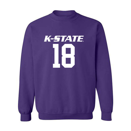 Kansas State - NCAA Baseball : Keegan O'Connor - Classic Shersey Crewneck Sweatshirt-0