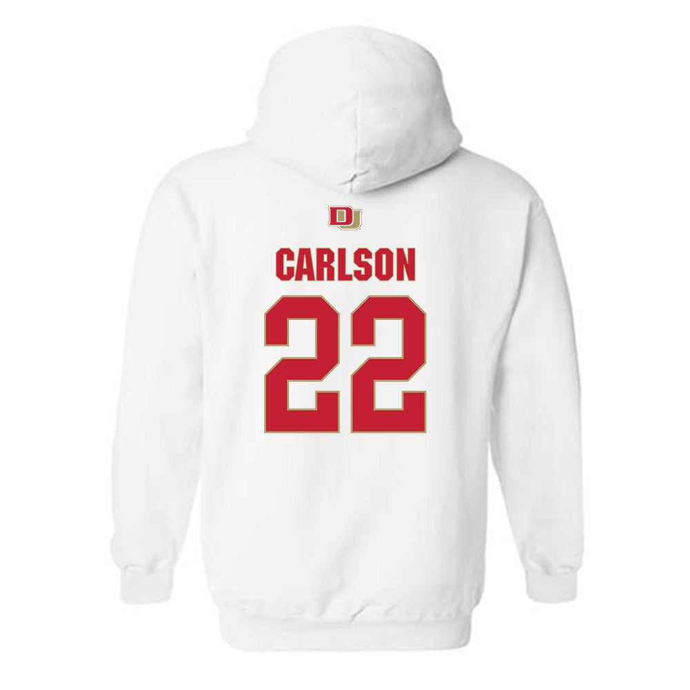 DU - NCAA Men's Soccer : Kai Carlson - Classic Shersey Hooded Sweatshirt-1