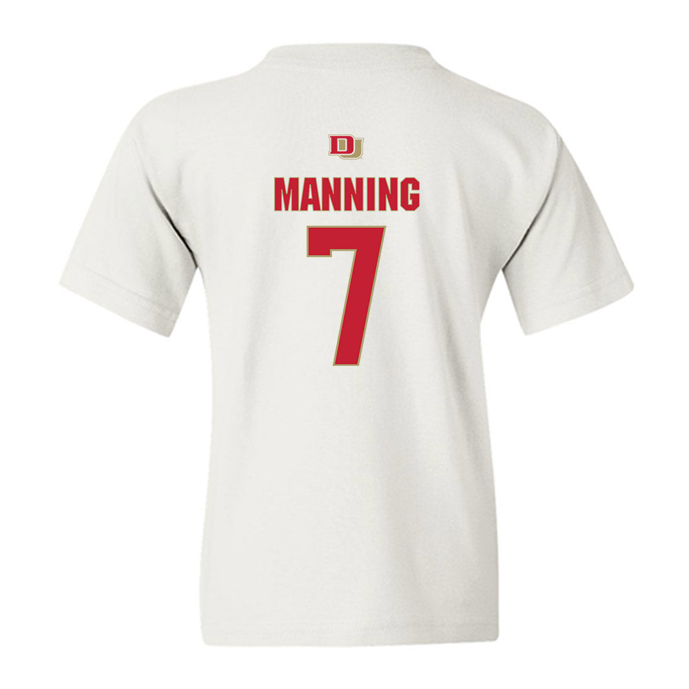 DU - NCAA Men's Lacrosse : Noah Manning - Classic Shersey Youth T-Shirt-1