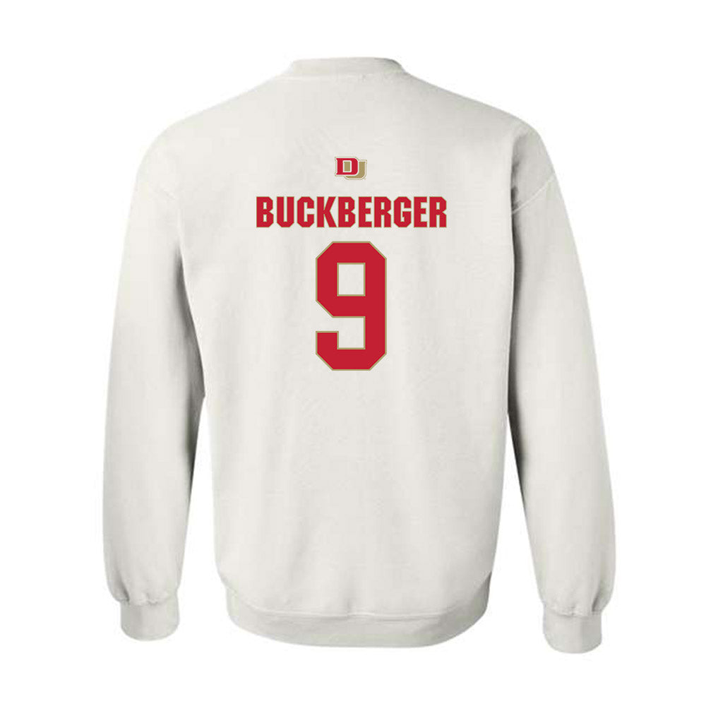 DU - NCAA Men's Ice Hockey : Boston Buckberger - Classic Shersey Crewneck Sweatshirt-1