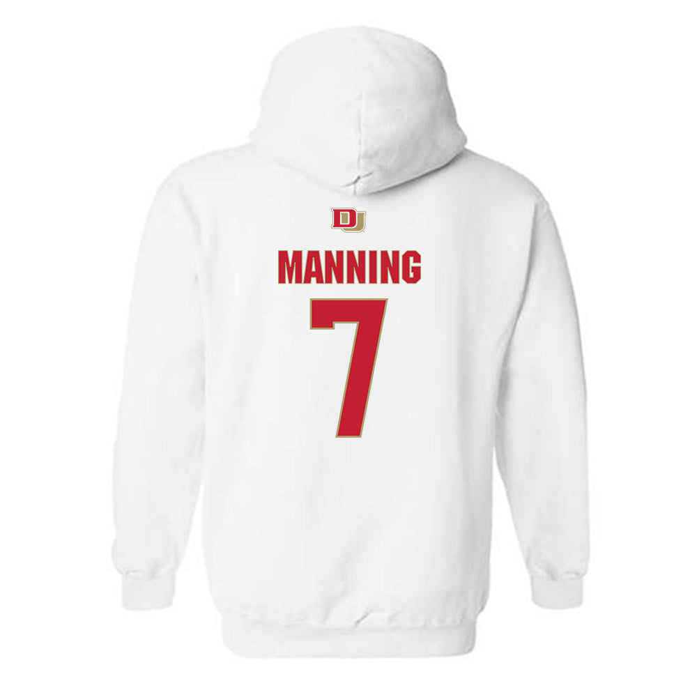 DU - NCAA Men's Lacrosse : Noah Manning - Classic Shersey Hooded Sweatshirt-1