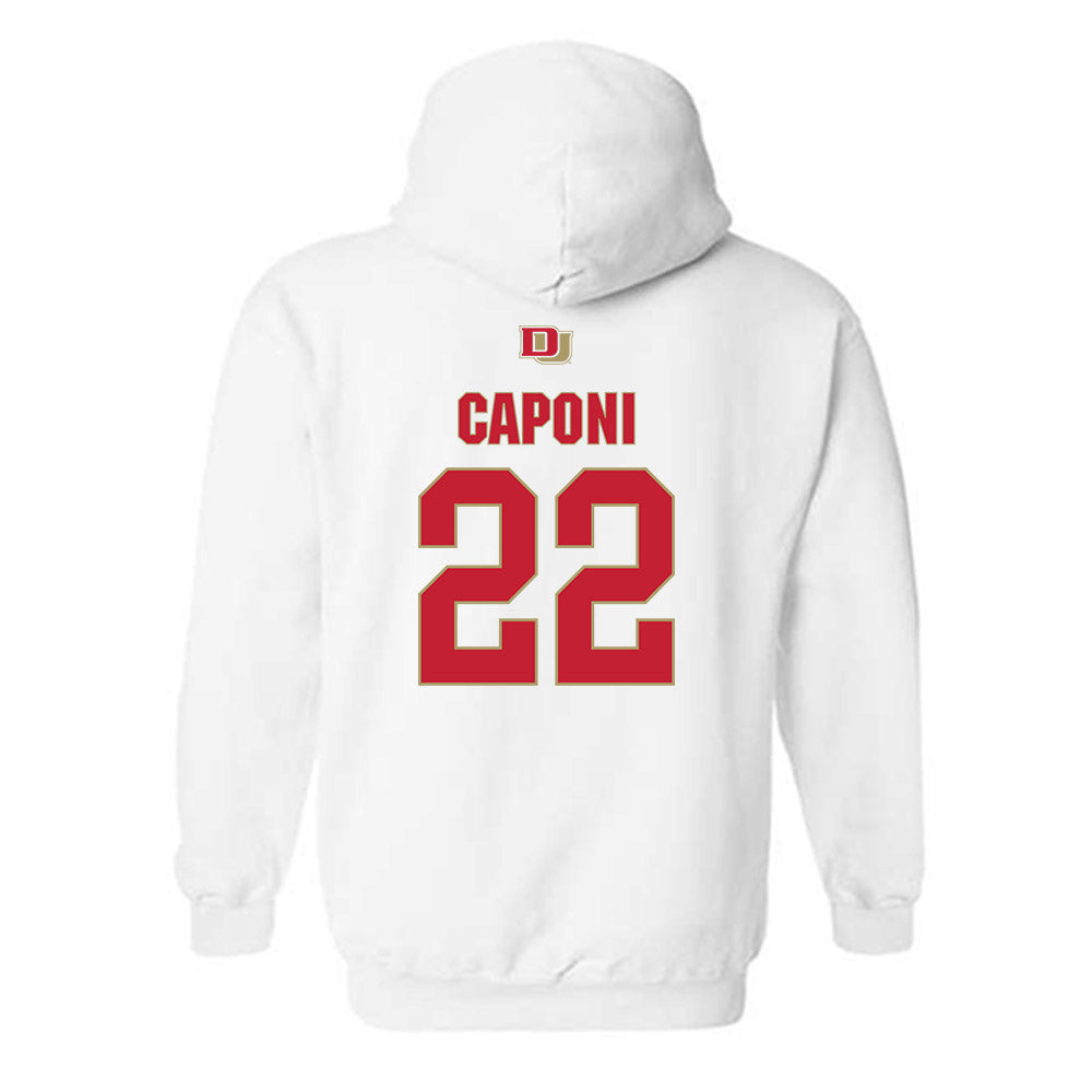 DU - NCAA Men's Ice Hockey : Connor Caponi - Classic Shersey Hooded Sweatshirt-1