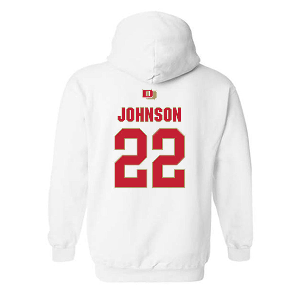 DU - NCAA Men's Lacrosse : Dakota Johnson - Classic Shersey Hooded Sweatshirt-1