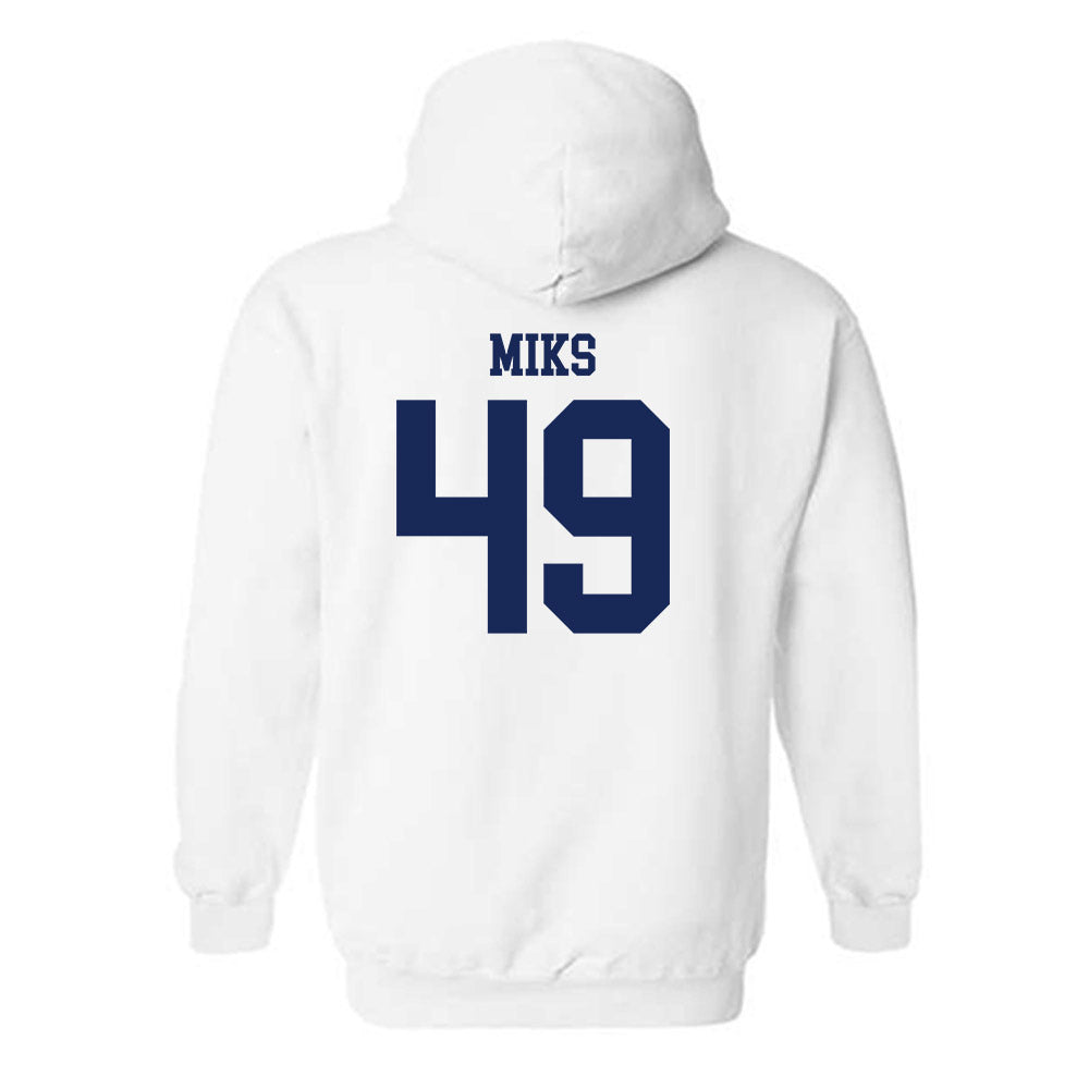Marquette - NCAA Men's Lacrosse : Carson Miks - Generic Shersey Hooded Sweatshirt-1