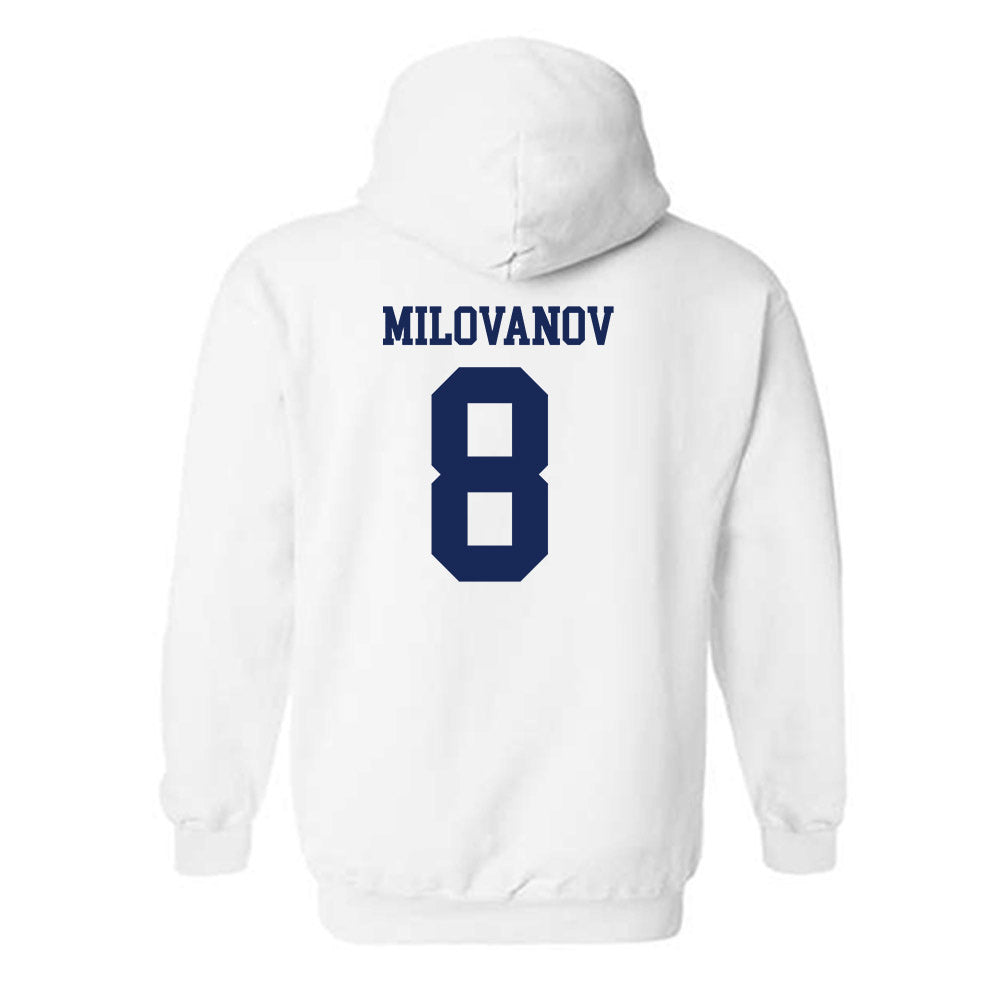 Marquette - NCAA Men's Soccer : Justin Milovanov - Generic Shersey Hooded Sweatshirt-1