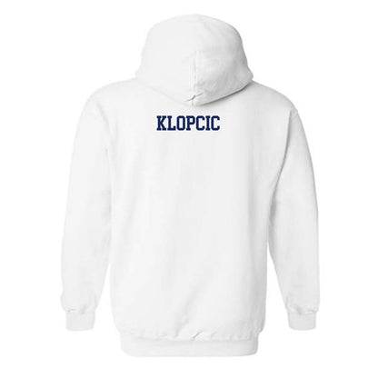 Marquette - NCAA Men's Track & Field : Andrew Klopcic - Generic Shersey Hooded Sweatshirt-1
