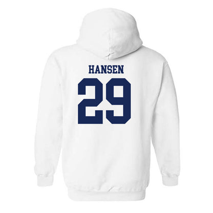Marquette - NCAA Women's Lacrosse : Megan Hansen - Generic Shersey Hooded Sweatshirt-1