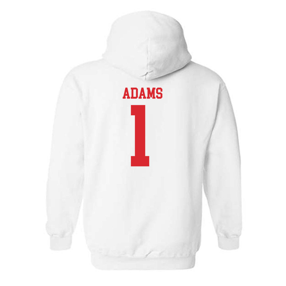 Rutgers - NCAA Women's Basketball : Destiny Adams - Classic Shersey Hooded Sweatshirt-1