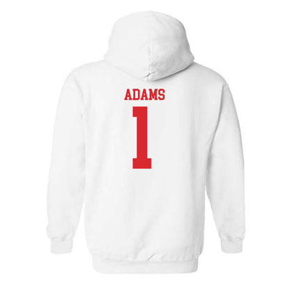 Rutgers - NCAA Women's Basketball : Destiny Adams - Classic Shersey Hooded Sweatshirt-1