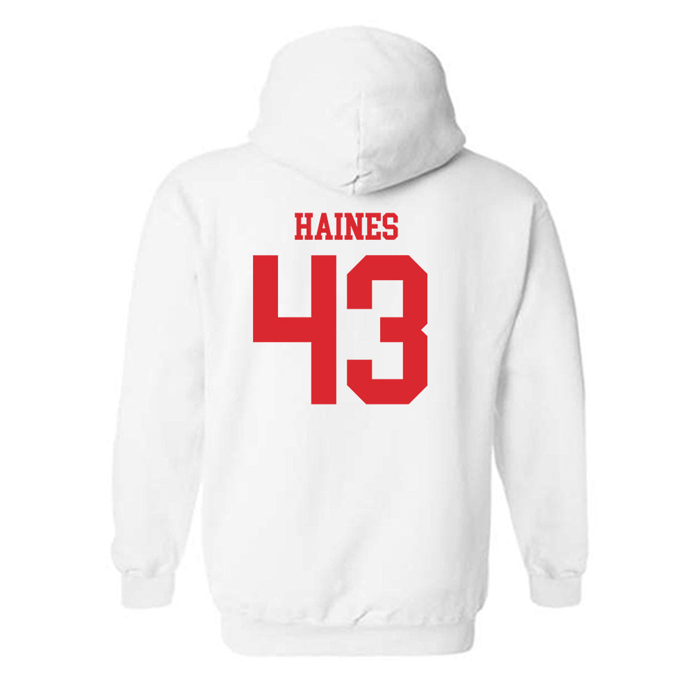 Rutgers - NCAA Baseball : Finn Haines - Classic Shersey Hooded Sweatshirt-1
