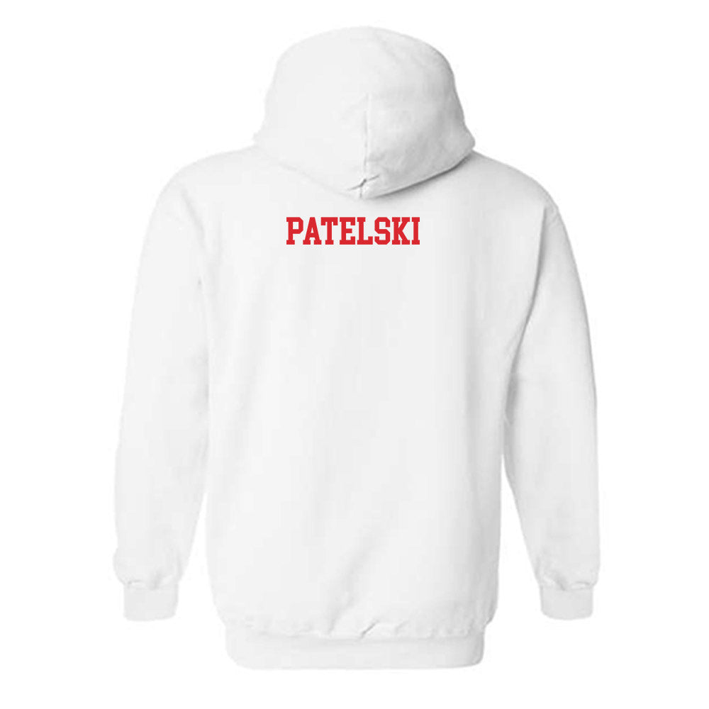 Rutgers - NCAA Men's Track & Field : Alex Patelski - Classic Shersey Hooded Sweatshirt-1