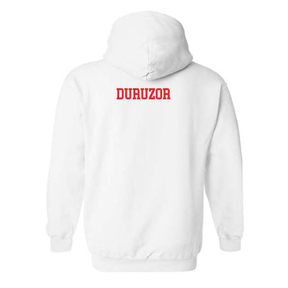 Rutgers - NCAA Women's Track & Field : Success Duruzor - Classic Shersey Hooded Sweatshirt-1
