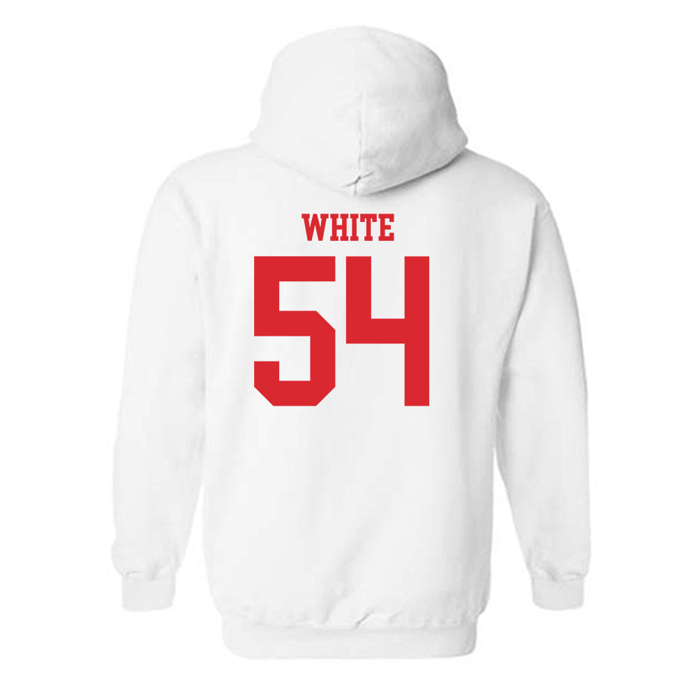 Rutgers - NCAA Football : Taj White - Classic Shersey Hooded Sweatshirt-1