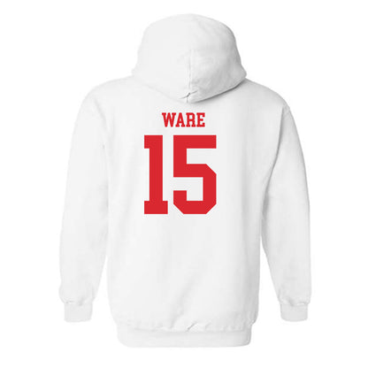 Rutgers - NCAA Men's Basketball : Gevonte Ware - Classic Shersey Hooded Sweatshirt-1