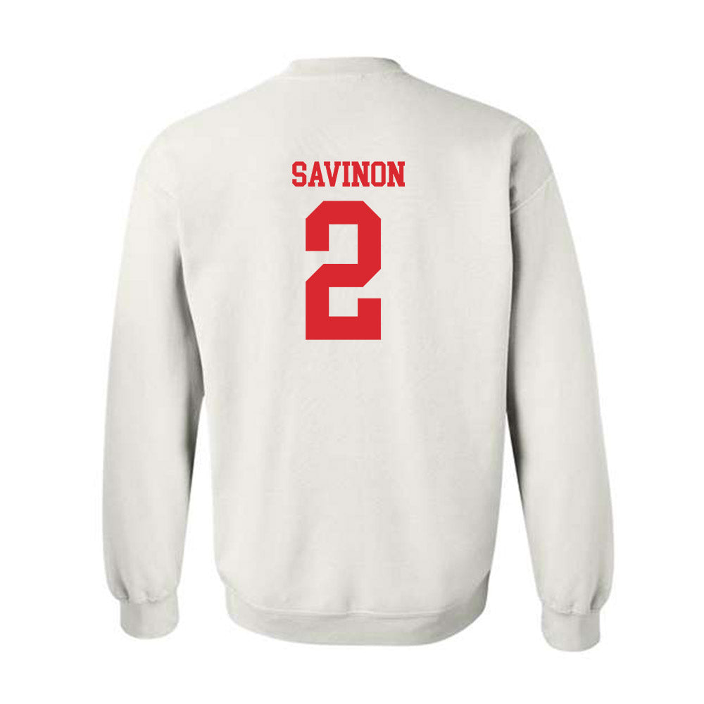 Rutgers - NCAA Baseball : Jordan Savinon - Classic Shersey Crewneck Sweatshirt-1