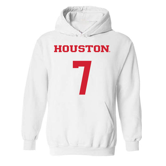 Houston - NCAA Men's Basketball : Milos Uzan - Classic Shersey Hooded Sweatshirt-0