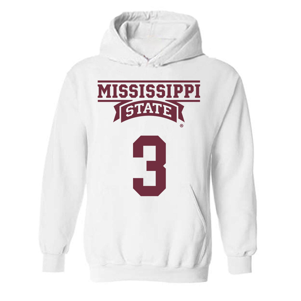 Mississippi State - NCAA Men's Basketball : Tee Bartlett - Classic Shersey Hooded Sweatshirt-0
