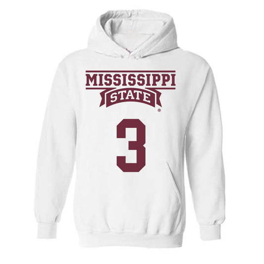 Mississippi State - NCAA Men's Basketball : Tee Bartlett - Classic Shersey Hooded Sweatshirt-0
