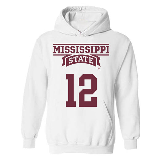 Mississippi State - NCAA Men's Basketball : Josh Hubbard - Classic Shersey Hooded Sweatshirt-0