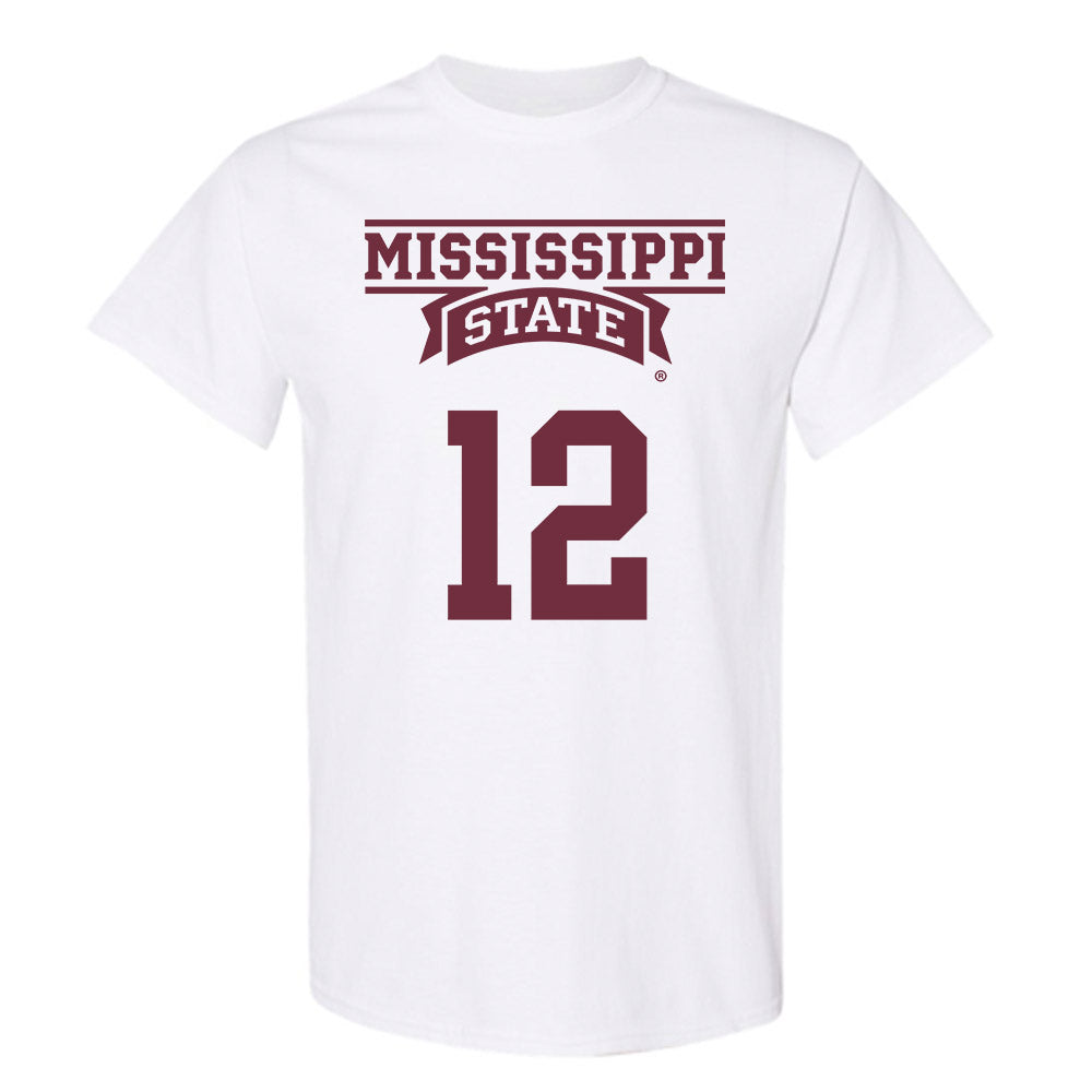 Mississippi State - NCAA Men's Basketball : Josh Hubbard - Classic Shersey T-Shirt-0