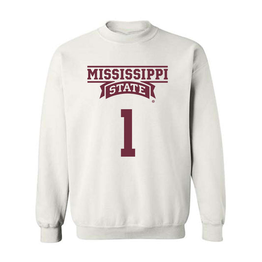 Mississippi State - NCAA Men's Basketball : Dellquan Warren - Classic Shersey Crewneck Sweatshirt-0