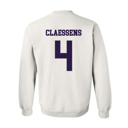 Kansas State - NCAA Women's Basketball : Nastja Claessens - Classic Shersey Crewneck Sweatshirt-1
