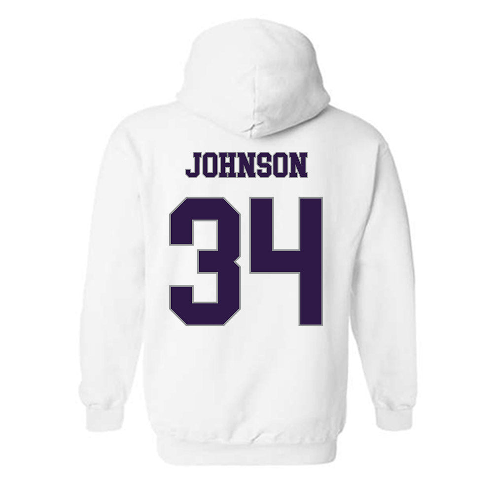 Kansas State - NCAA Men's Basketball : Nate Johnson - Classic Shersey Hooded Sweatshirt-1