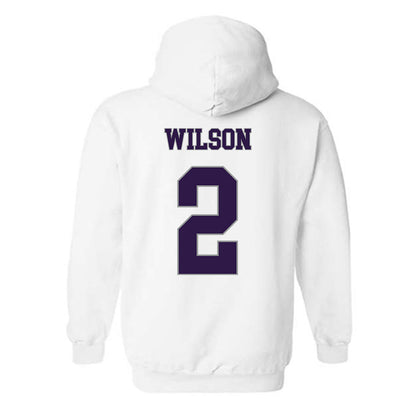 Kansas State - NCAA Men's Basketball : Exavier Wilson - Classic Shersey Hooded Sweatshirt-1