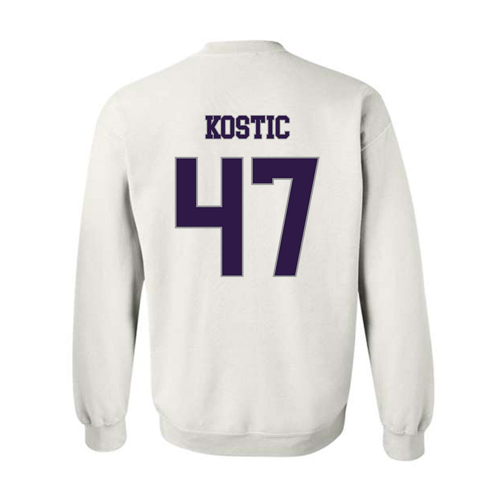 Kansas State - NCAA Men's Basketball : Andrej Kostic - Classic Shersey Crewneck Sweatshirt-1