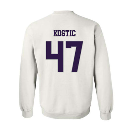 Kansas State - NCAA Men's Basketball : Andrej Kostic - Classic Shersey Crewneck Sweatshirt-1