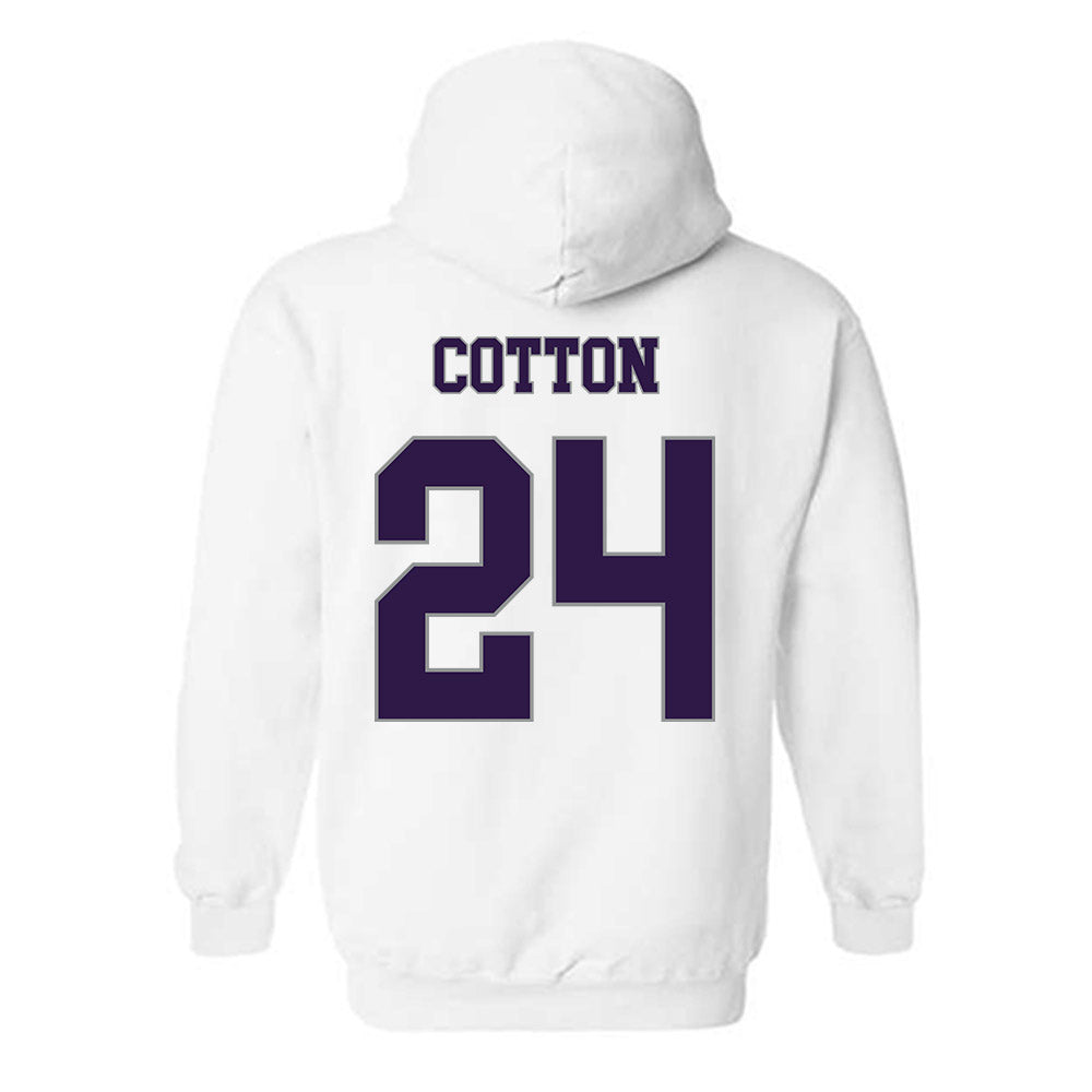 Kansas State - NCAA Women's Basketball : Jenessa Cotton - Classic Shersey Hooded Sweatshirt-1