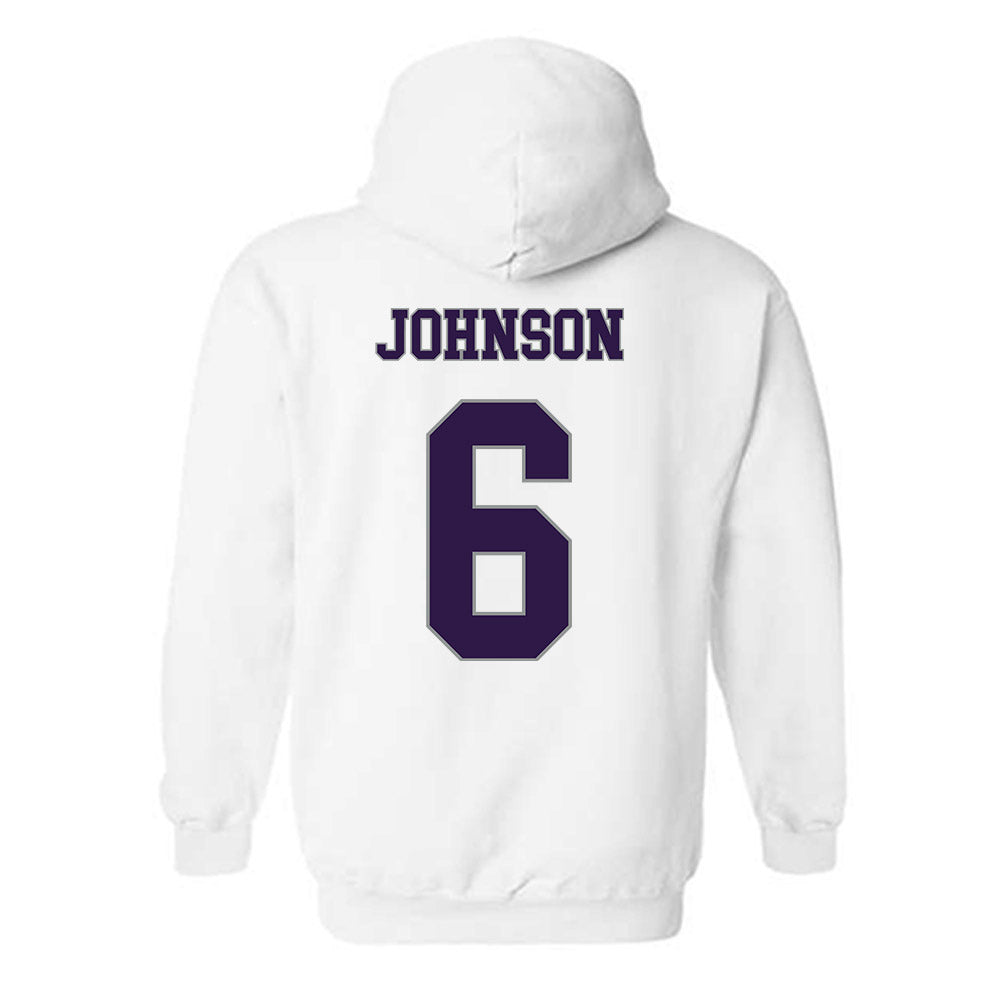 Kansas State - NCAA Men's Basketball : Marcus Johnson - Classic Shersey Hooded Sweatshirt-1