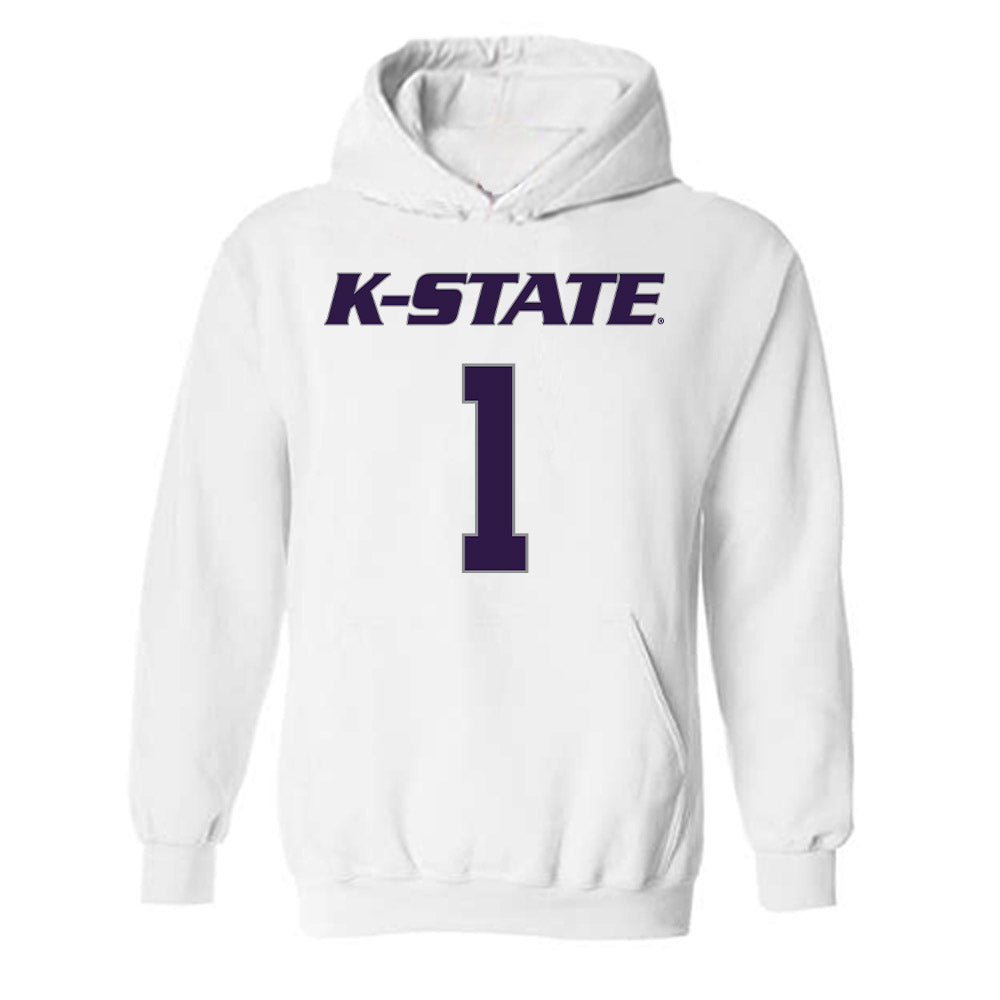 Kansas State - NCAA Men's Basketball : Abdi Bashir - Classic Shersey Hooded Sweatshirt-0