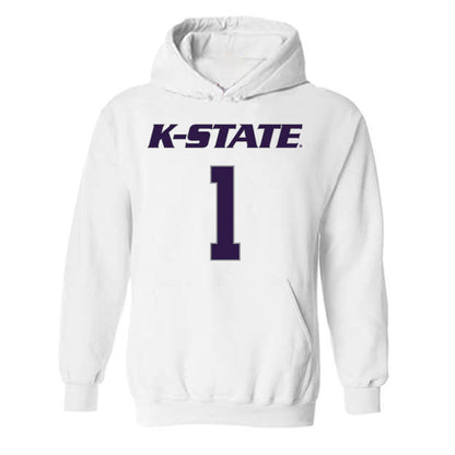 Kansas State - NCAA Men's Basketball : Abdi Bashir - Classic Shersey Hooded Sweatshirt-0