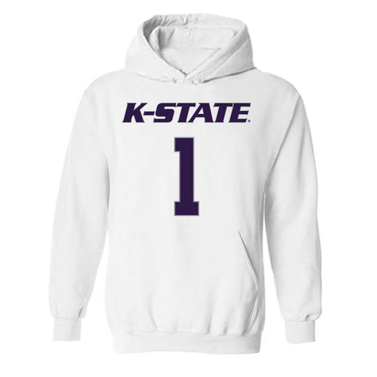 Kansas State - NCAA Men's Basketball : Abdi Bashir - Classic Shersey Hooded Sweatshirt-0