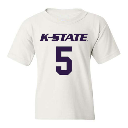 Kansas State - NCAA Men's Basketball : Spencer Bain - Classic Shersey Youth T-Shirt