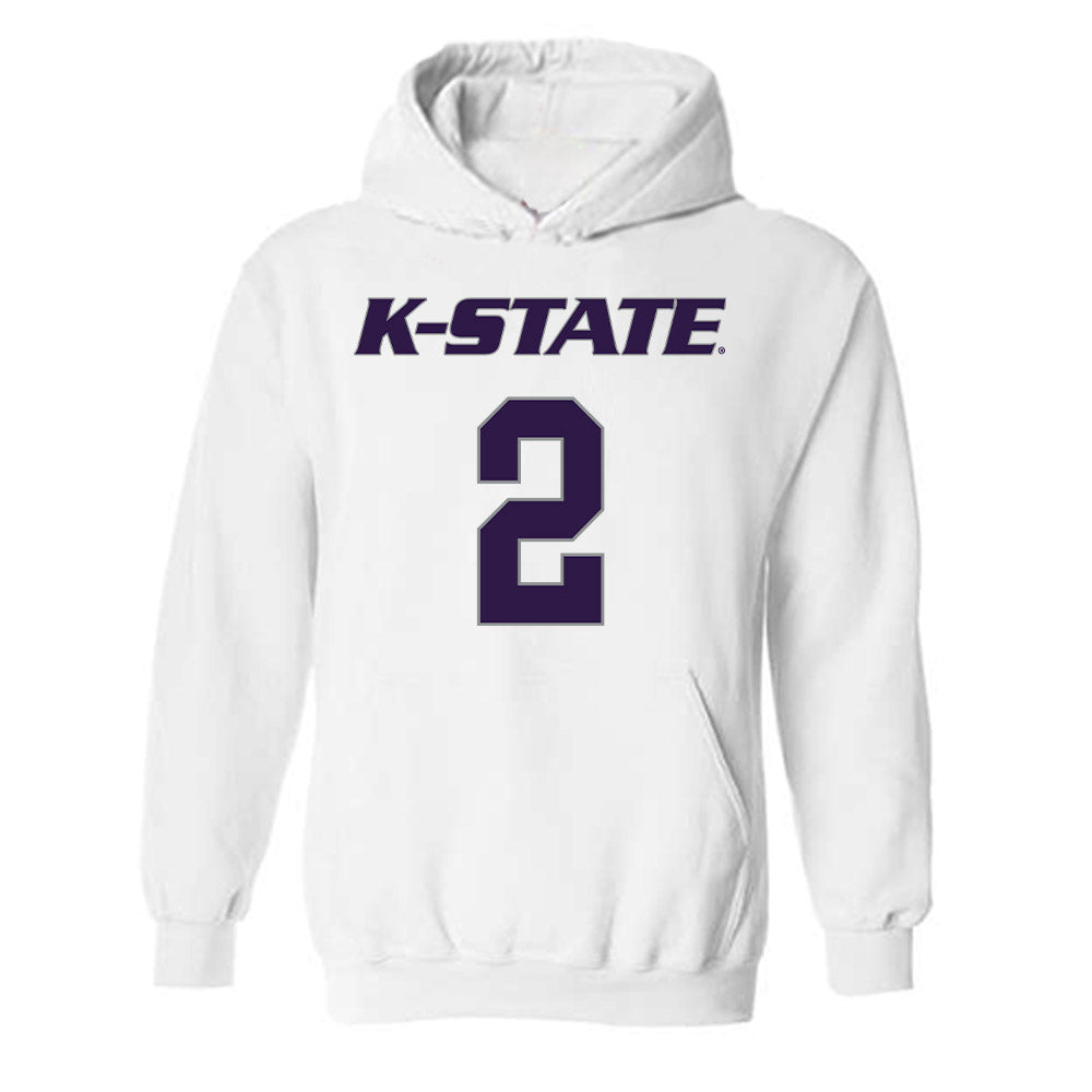 Kansas State - NCAA Men's Basketball : Exavier Wilson - Classic Shersey Hooded Sweatshirt-0