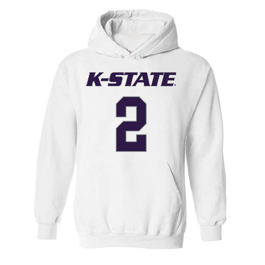 Kansas State - NCAA Men's Basketball : Exavier Wilson - Classic Shersey Hooded Sweatshirt-0