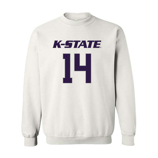 Kansas State - NCAA Men's Basketball : Mobi Ikegwuruka - Classic Shersey Crewneck Sweatshirt-0