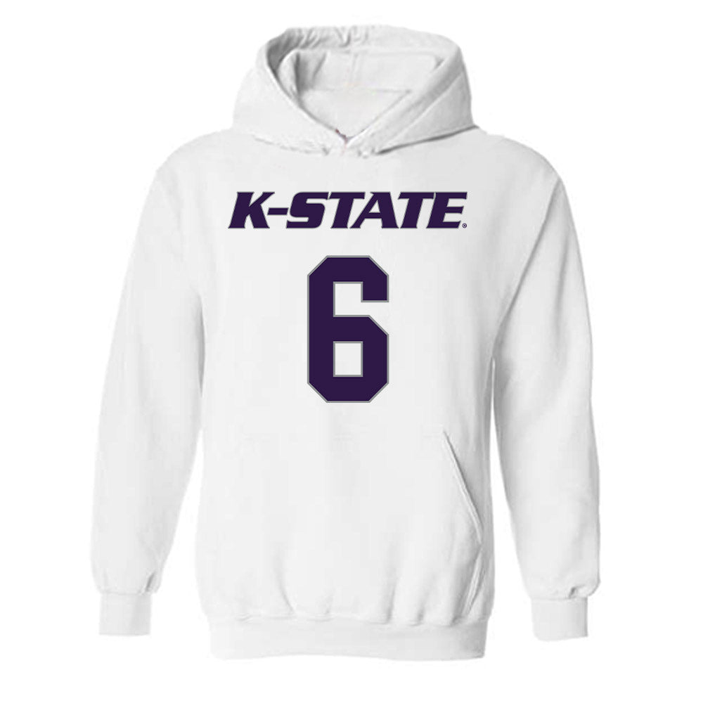 Kansas State - NCAA Men's Basketball : Marcus Johnson - Classic Shersey Hooded Sweatshirt-0