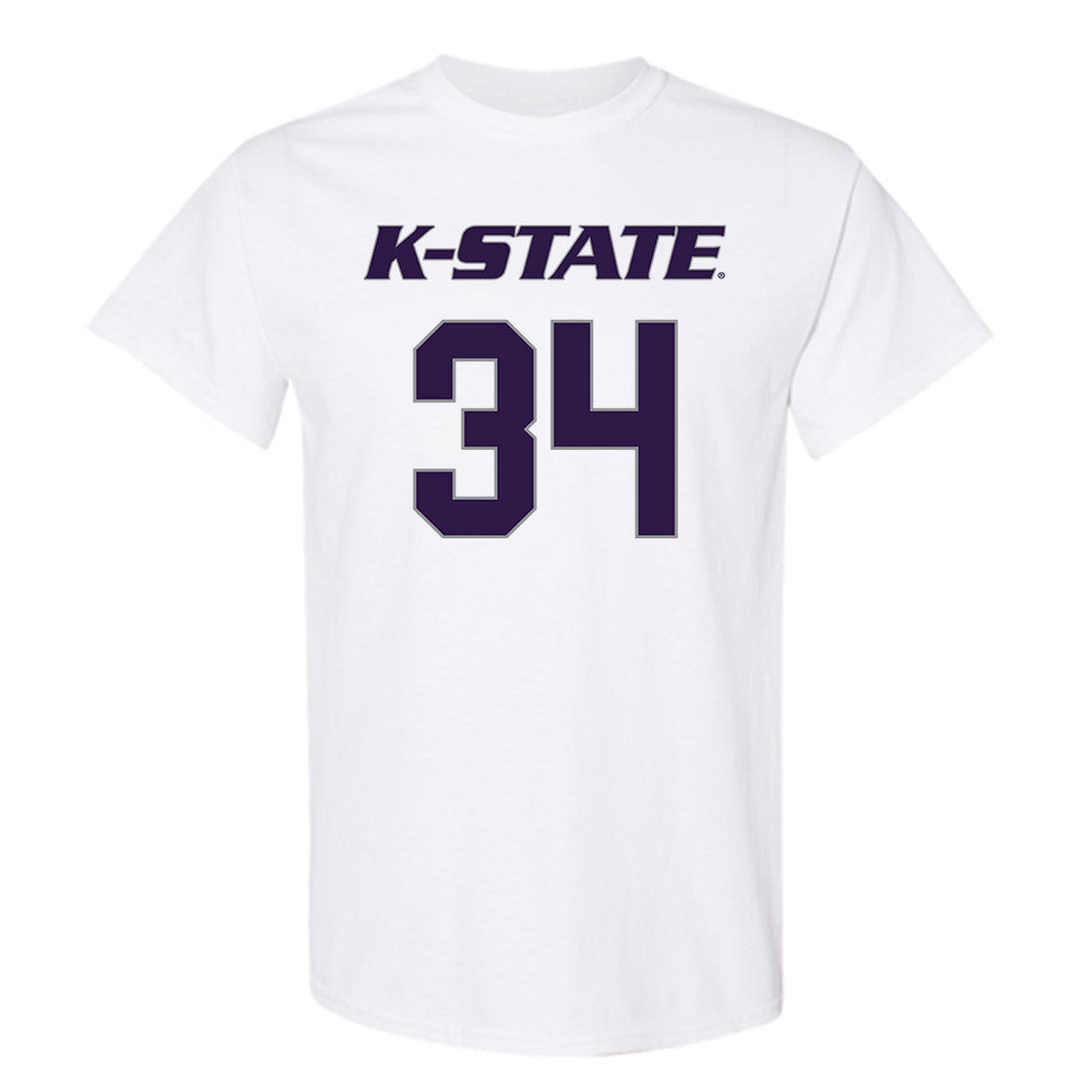 Kansas State - NCAA Men's Basketball : Nate Johnson - Classic Shersey T-Shirt-0
