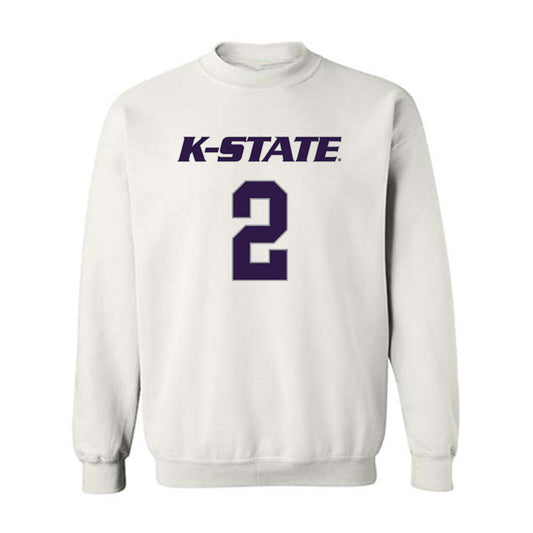Kansas State - NCAA Men's Basketball : Exavier Wilson - Classic Shersey Crewneck Sweatshirt-0