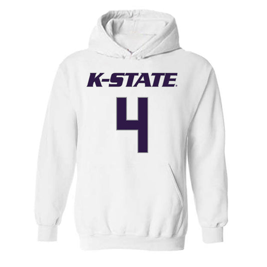 Kansas State - NCAA Women's Basketball : Nastja Claessens - Classic Shersey Hooded Sweatshirt-0