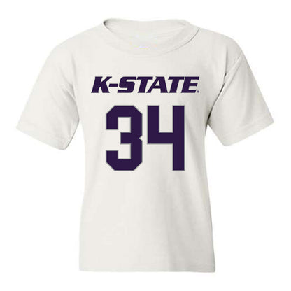 Kansas State - NCAA Men's Basketball : Nate Johnson - Classic Shersey Youth T-Shirt-0
