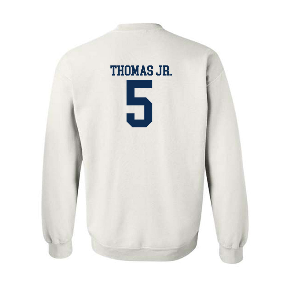 West Virginia - NCAA Men's Basketball : DJ Thomas Jr. - Classic Shersey Crewneck Sweatshirt-1