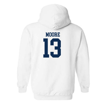 West Virginia - NCAA Men's Basketball : Chance Moore - Classic Shersey Hooded Sweatshirt-1