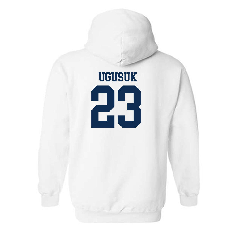 West Virginia - NCAA Men's Basketball : Morris Ugusuk - Classic Shersey Hooded Sweatshirt-1